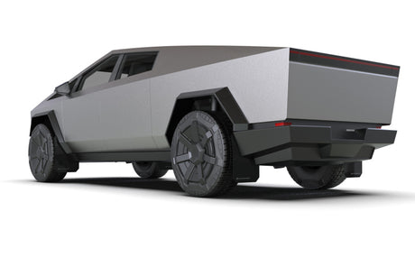 Rally Armor 24-25 Tesla Cybertruck Black UR Mud Flap White Logo