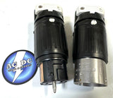 Hubbell CS8164C/CS8165C Locking Connector, 50 amp, 480V, 3 Pole and 4W set m/f Hubbell