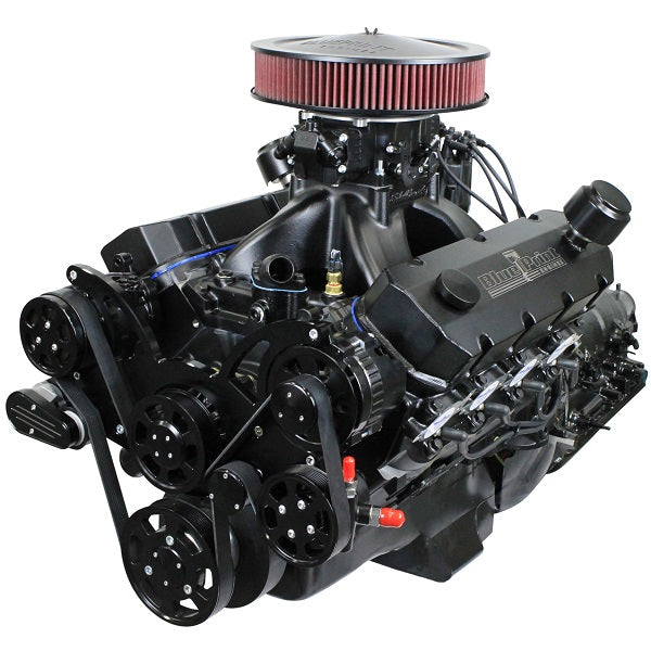 GM Big Block Compatible 632 c.i. Pro Series Engine and 4L80E Automatic Transmission - 815 Horsepower - Blackout Reaper Edition Builder Series - Black Pulley Kit - Fuel Injected