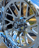 Empire® 15" Knight K4 PVD Chrome Golf Cart Wheel
