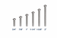 #6-32#8-32 Phillips Pan Head Machine Screws, 304 Stainless Steel – Electrical Wall Plate & Switch Mounting Screws TekShack
