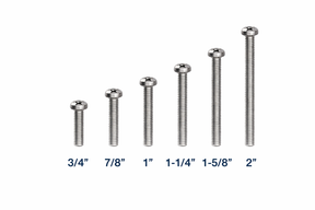 #6-32#8-32 Phillips Pan Head Machine Screws, 304 Stainless Steel – Electrical Wall Plate & Switch Mounting Screws TekShack