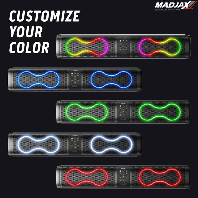 MadJax Decibel 26-Inch Golf Cart Soundbar with Bluetooth, RGB Lights & 500W Audio