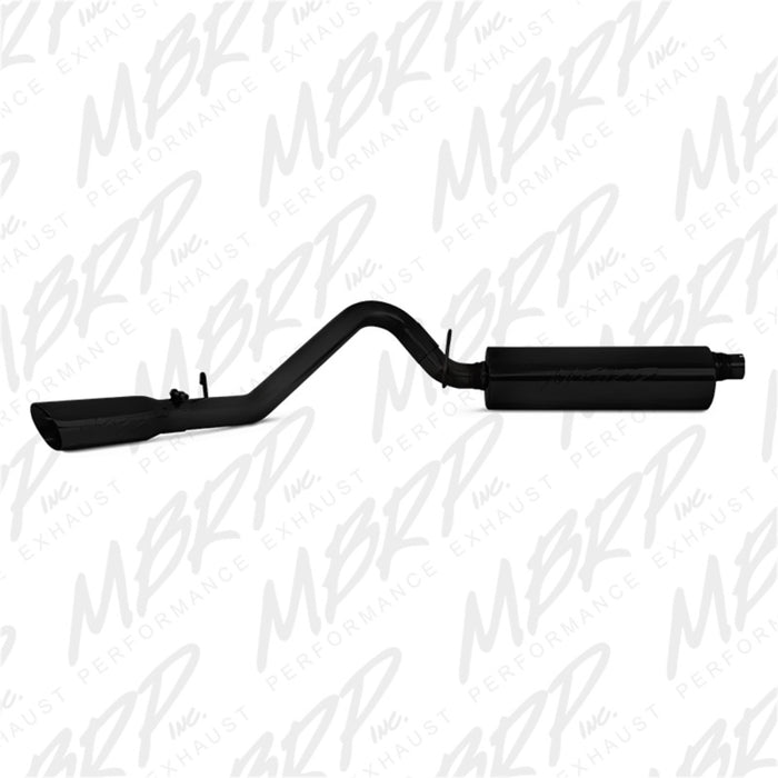 MBRP 97-99 Jeep Wrangler (TJ) 4 cylindres en ligne 2,5 L, 6 cylindres en ligne 4,0 L 2 1/2 po Cat Back Single Side Revêtement noir