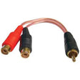 DB Link® X-Series RCA Y-Adapter, 1 Male to 2 Females TekShack