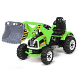 66 lbs Durable 12V Battery-Powered Kids Ride-On Dumper Truck in Green