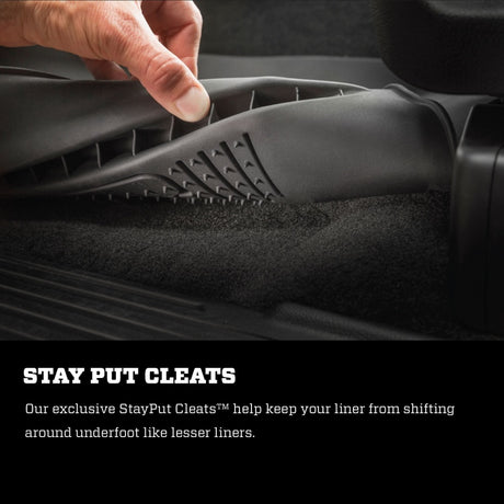 Revêtement de sol noir pour 2e siège Husky Liners 2014 Toyota Tundra Crew Cab / Ext Cab X-Act Contour