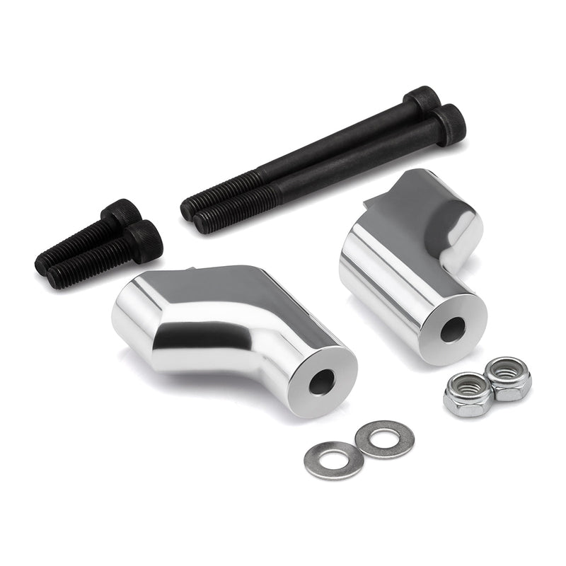 2006-2015 Yamaha Stratoliner XV1900 Silver Handlebar Risers