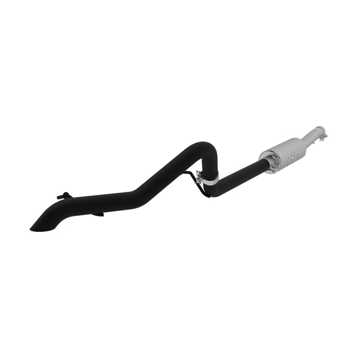 Échappement tout-terrain noir à sortie arrière simple pour Jeep Wrangler/Rubicon 3,6 L V6 Cat Back MBRP 12