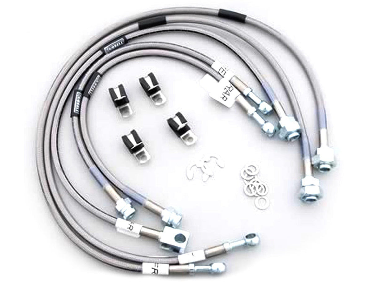 Russell 672440 Braided Stainless Steel Brake Lines, 2001-2007 GM 6.6L Duramax LB7 LLY LBZ Russell Performance