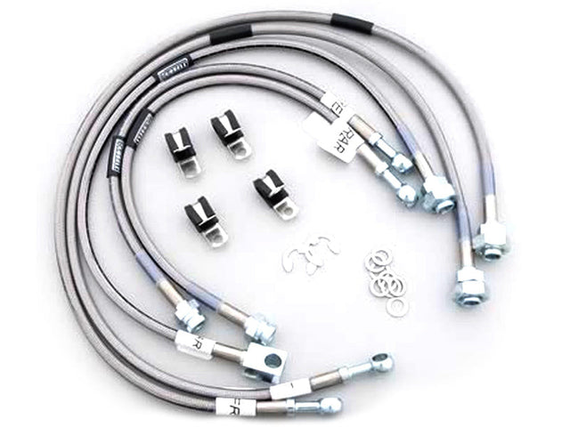Russell 672440 Braided Stainless Steel Brake Lines, 2001-2007 GM 6.6L Duramax LB7 LLY LBZ Russell Performance