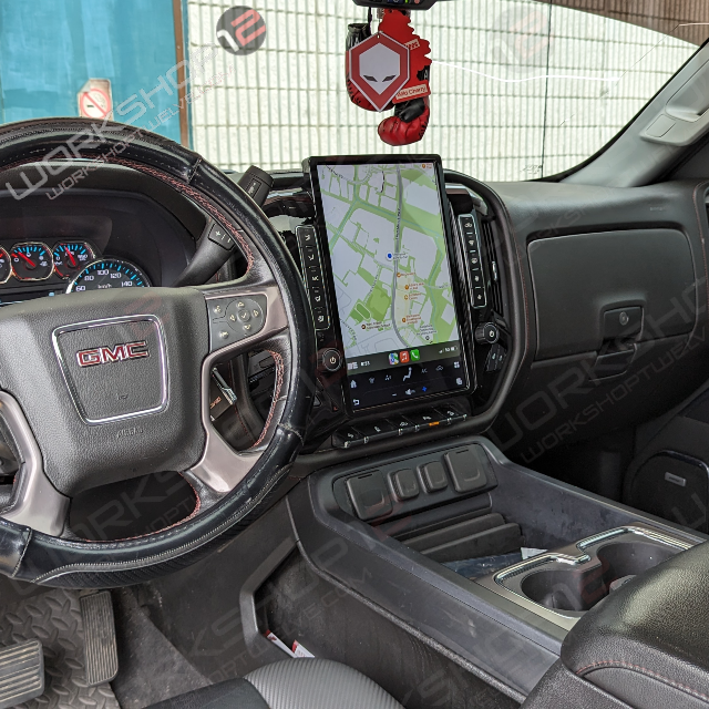 GMC Sierra 2014-2018 14.4" Workshop 12 Tesla-Style Screen Workshop 12