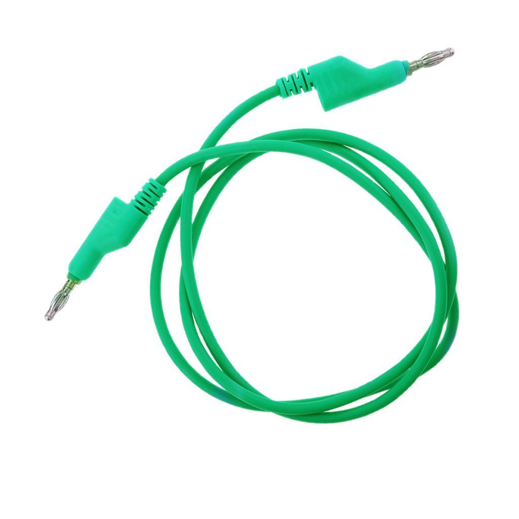4mm Green Banana Plug to Banana Plug Test Leads TekShack