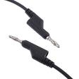 4mm Black Banana Plug to Banana Plug Test Leads TekShack
