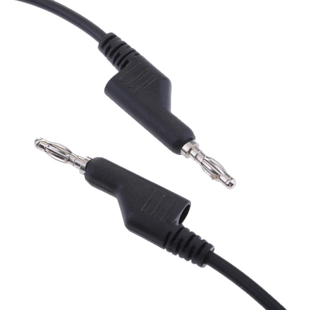 4mm Black Banana Plug to Banana Plug Test Leads TekShack