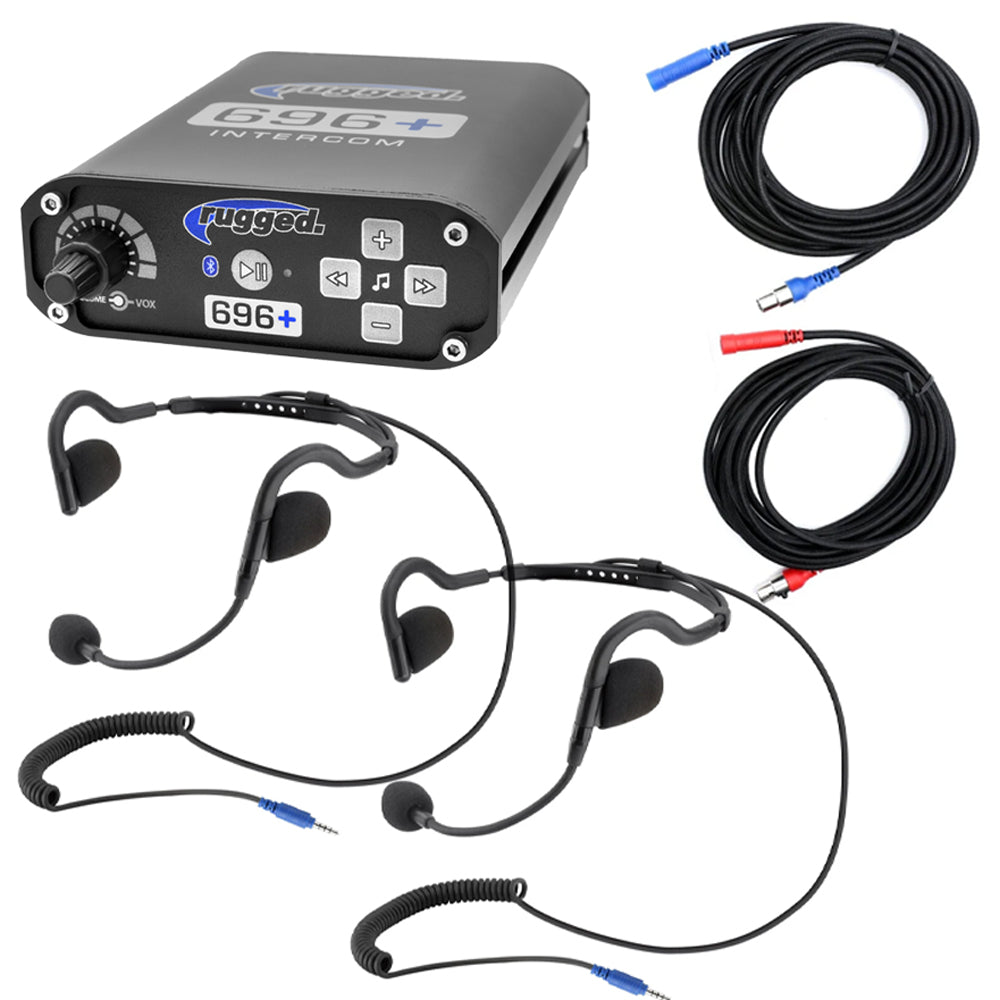 SPORT Intercom System with Bluetooth and Ultra Light Headsets - 2 or 4 Person