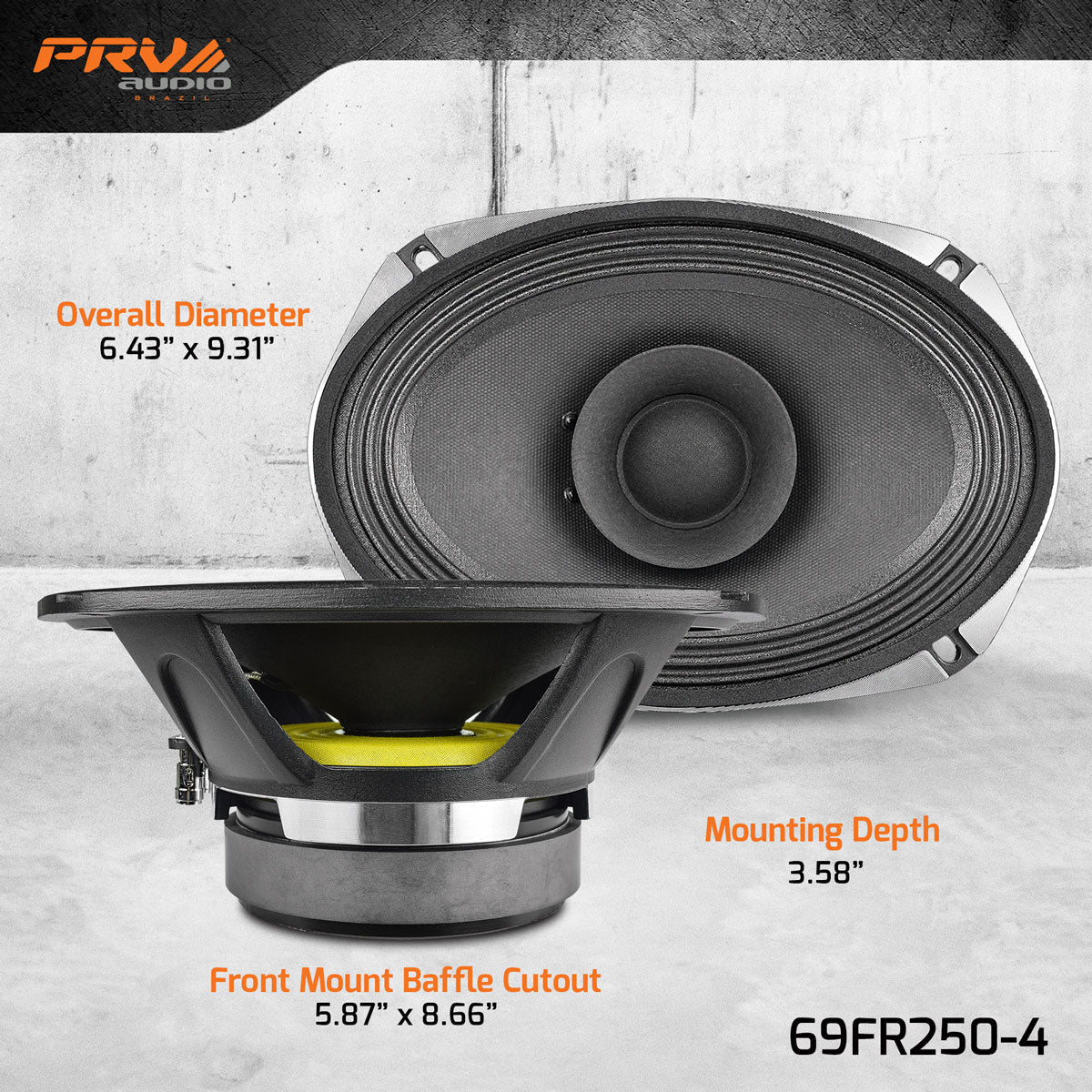 PRV 69FR250-4 Fullrange PRV Audio