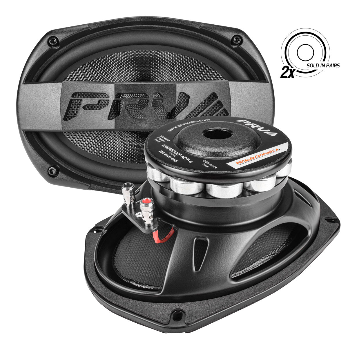PRV 69MR500CF-NDY-4 (PAIR) Midrange PRV Audio
