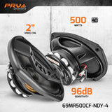 PRV 69MR500CF-NDY-4 (PAIR) Midrange PRV Audio