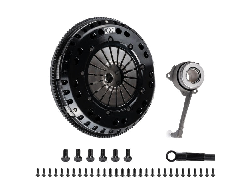 Kit d'embrayage organique à double disque DKM Clutch 99-03 Audi A3 S3 Quattro MS avec volant moteur (couple de 660 pi/lb)