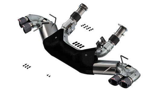 Borla 20-24 Chevy Corvette 6.2L V8 AT w/o NPP 3in S-Type Catback Exhaust - Carbon Fiber Tips