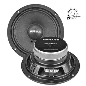 PRV 6MB100-4 (PAIR) Midbass PRV Audio