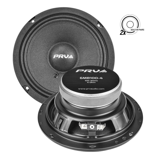PRV 6MB100-4 (PAIR) Midbass PRV Audio