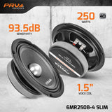 PRV 6MR250B-4 SLIM Midrange PRV Audio
