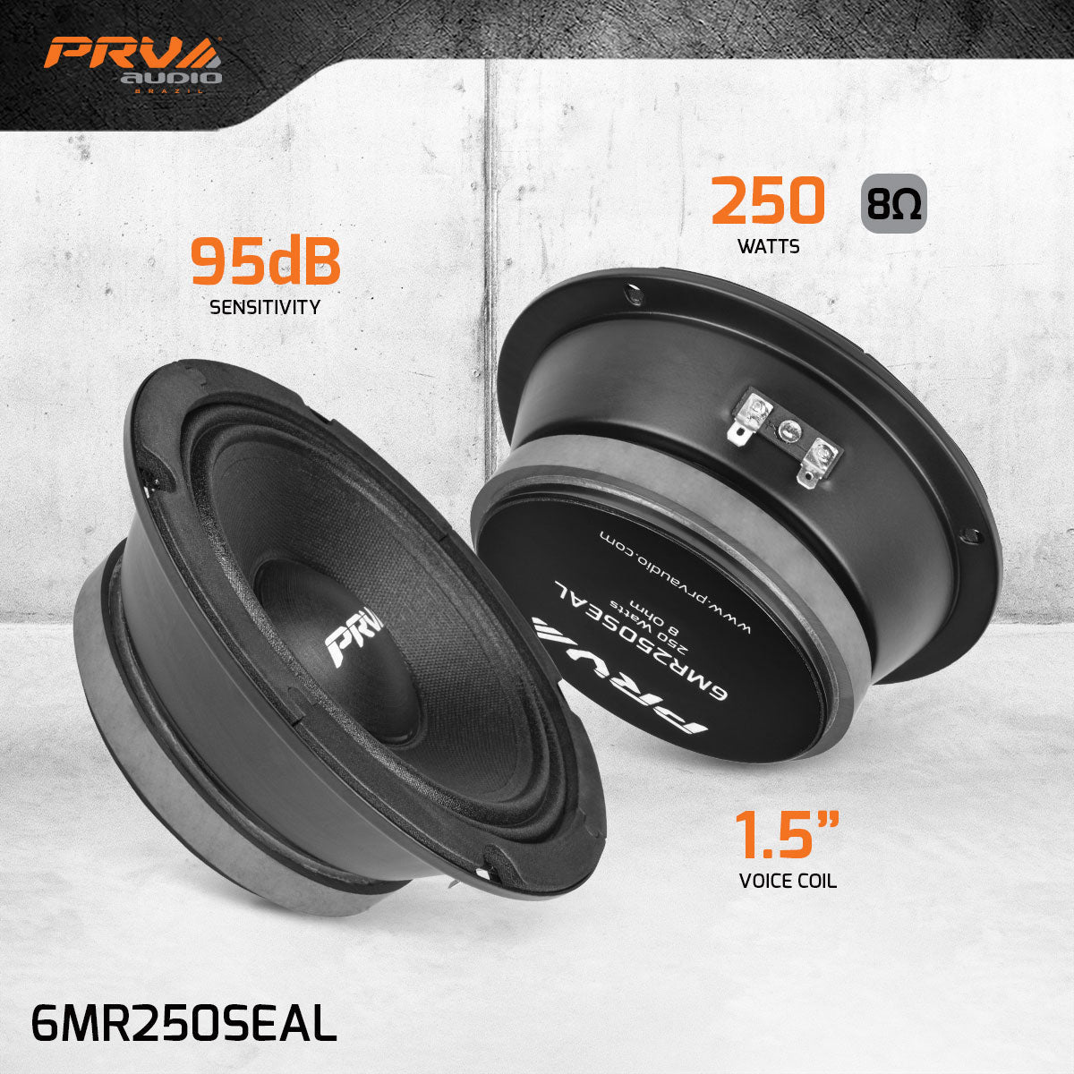 PRV 6MR250SEAL Midrange PRV Audio