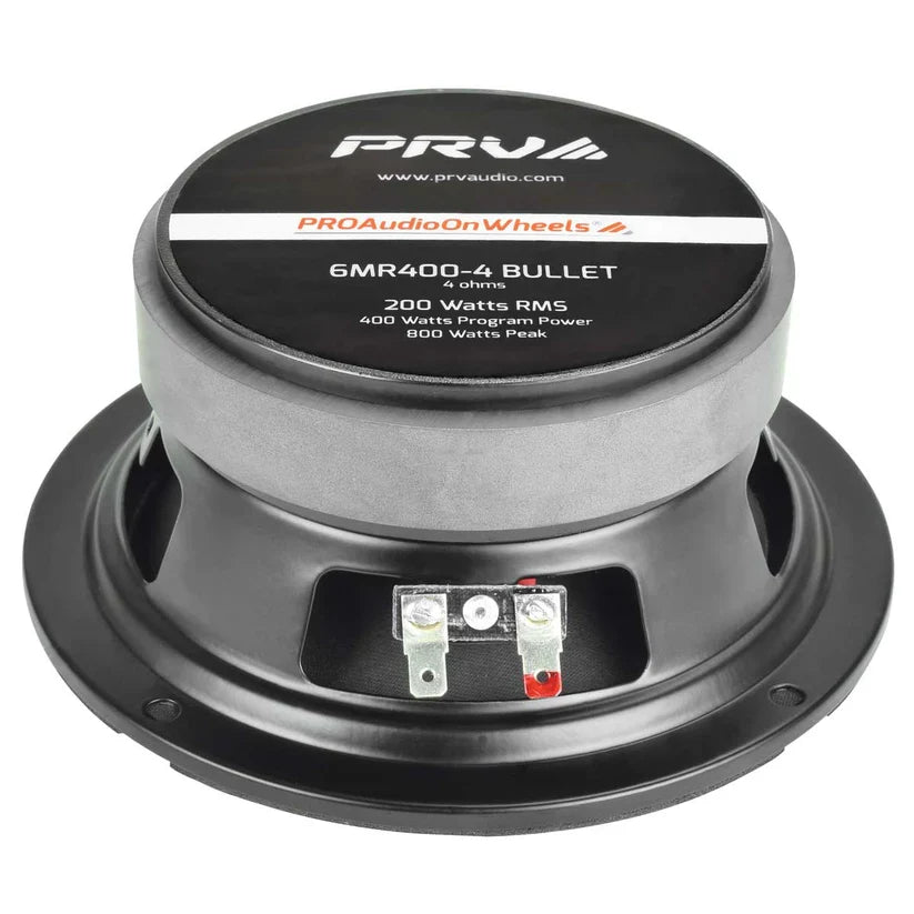 PRV Audio 6MR400-4 BULLET 6.5" 400W RMS Midrange Speaker (Single) PRV Audio