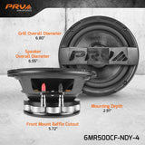 PRV 6MR500CF-NDY-4 (PAIR) Midrange PRV Audio