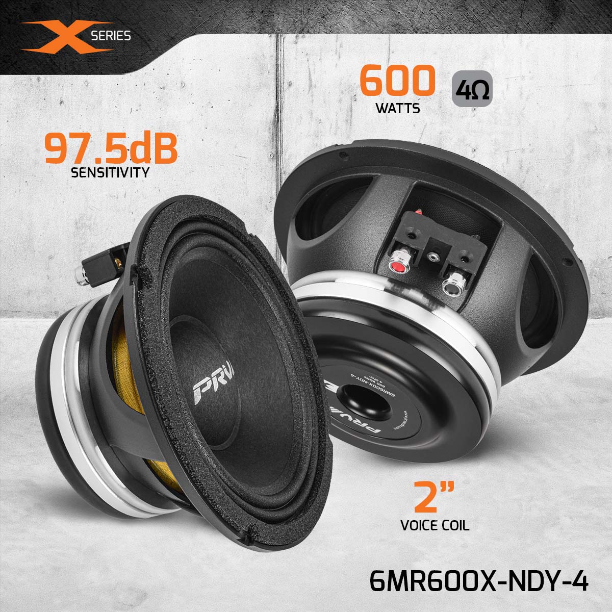 PRV 6MR600X-NDY-4 Midrange PRV Audio