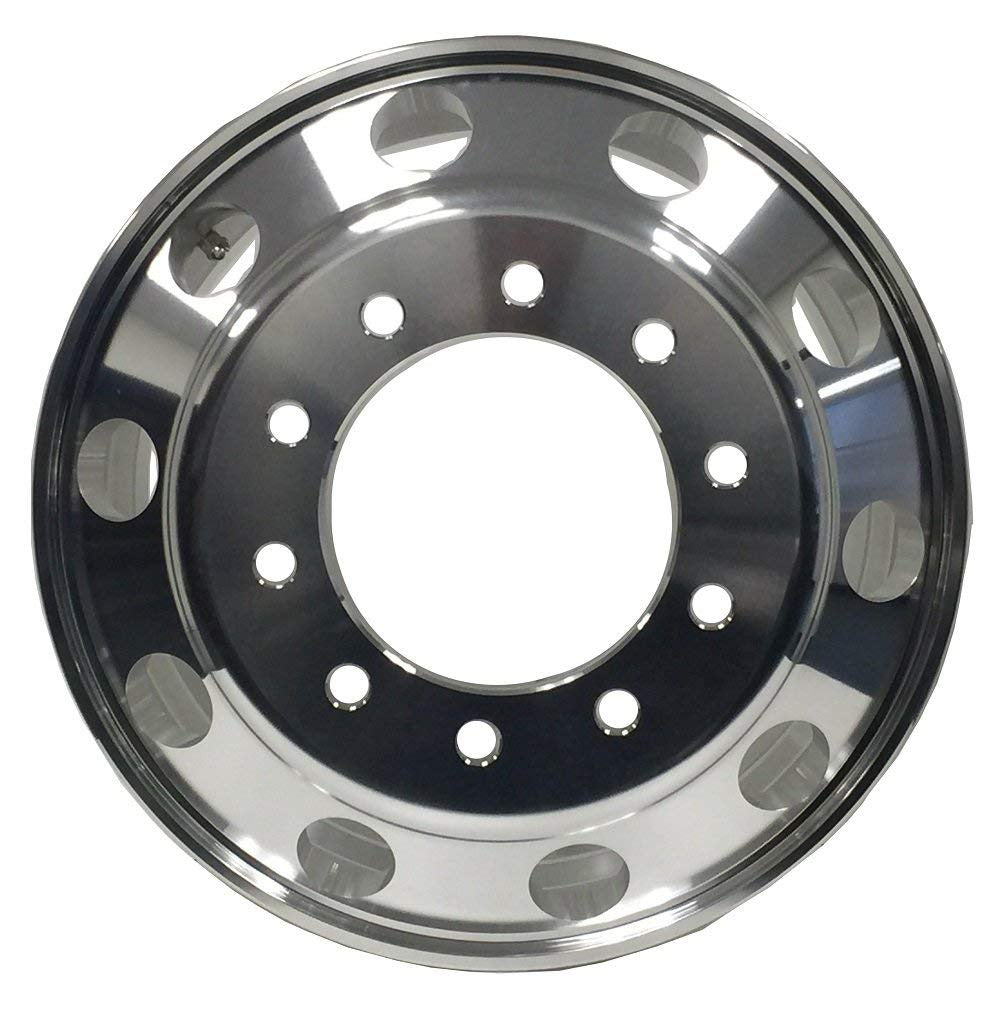 22.5x8.25 Truck Wheels 2pcs Forged Aluminum Rims $238 each BULK PRICE Machined Bright Hub-Piloted