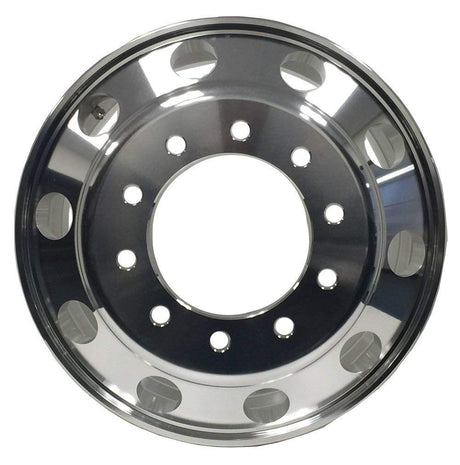 22.5x8.25 Truck Wheels 2pcs Forged Aluminum Rims $238 each BULK PRICE Machined Bright Hub-Piloted