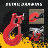 Trucktok 3/8" Forged Steel Winch Hook 33,000 lbs with Safety Latch TruckTok