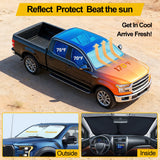 Trucktok Specially Customized  Universal Windshield Sunshade Summer Interior Cooler Auto Sun Protector TruckTok