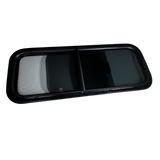 CRL Glass Slider Window w/ Clamp Ring (Passenger Side) for Sprinter Van Wideouts S&B