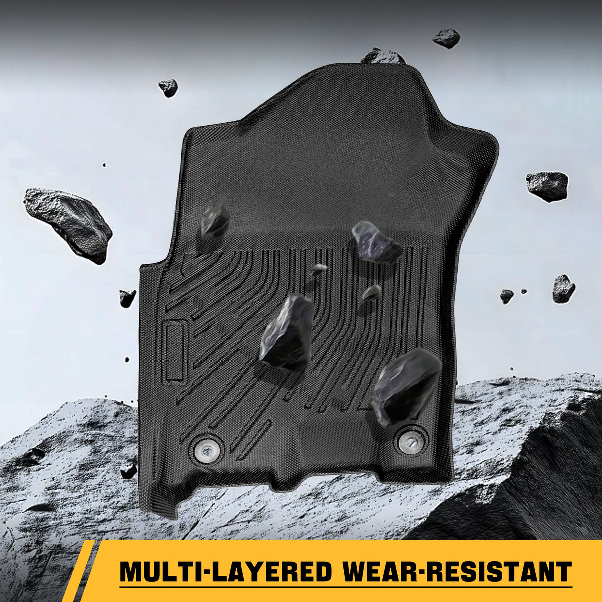 Trucktok 2019-2025 Dodge Ram 2500 3500 Crew Cab All-Weather Floor Mats TruckTok