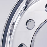 24.5x8.25 Stud Pilot Truck Wheels Forged Aluminum Rims Both-side Polished