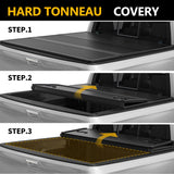 Trucktok 2003-2025 Dodge Ram 1500 2500 3500 8FT Hard Tri-Fold Tonneau Cover Truck Bed TruckTok