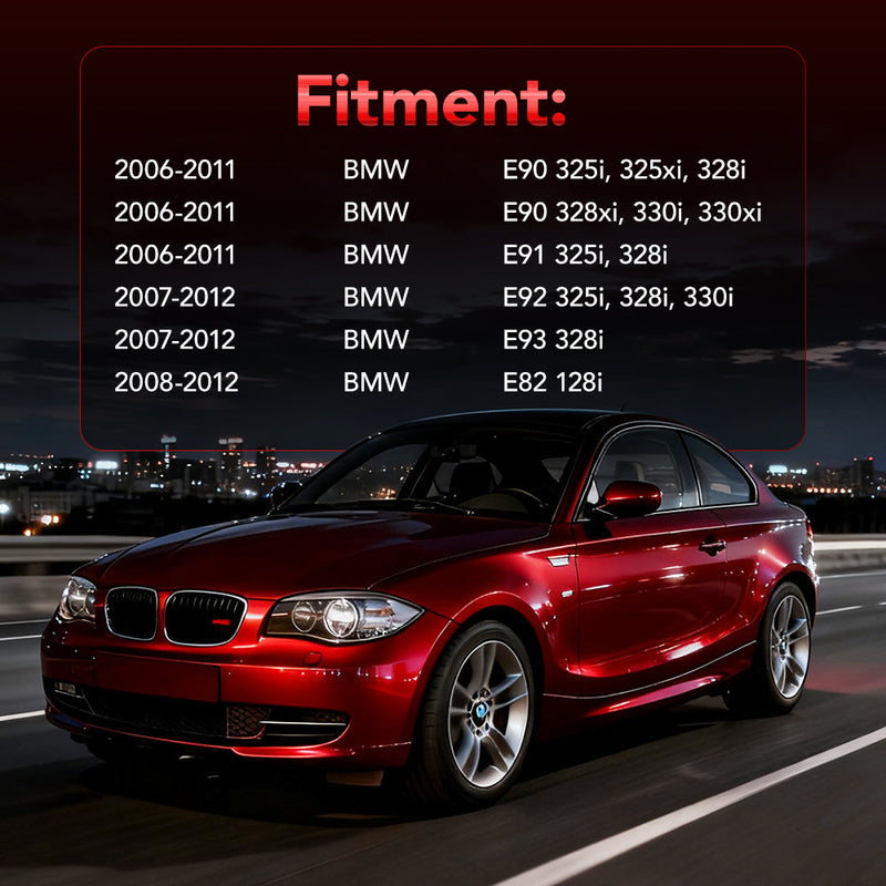 Long Tube Headers for 2006-2013 BMW N52 E90/E91/E92/E93/E82 128i/325i/325xi/328i/328xi/330i/330xi Flashark