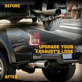 Trucktok 4" Inlet 6" Outlet 12" Overall Length Stainless Steel Bolt On Exhaust Tailpipe Tip TruckTok