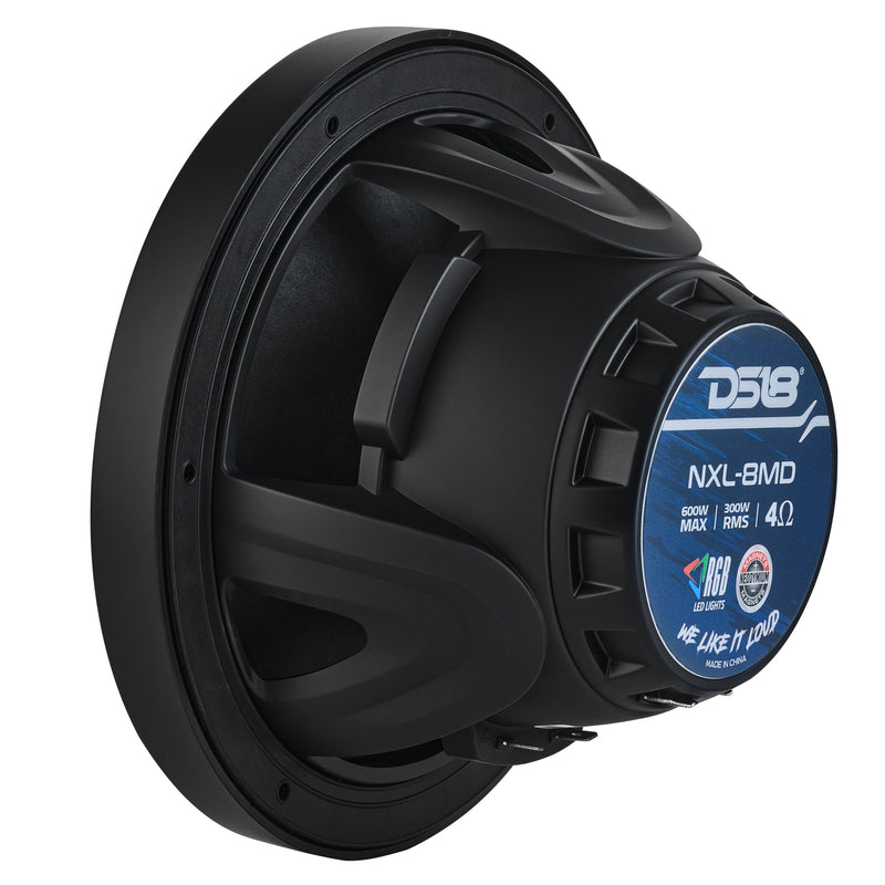 8” Marine 2-Way Hybrid Speaker with RGB LED, Compression Driver and Neodymium Magnet | 350W RMS 4-Ohm