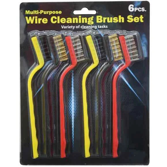 6 Pack Multi-Purpose Wire Cleaning Brush Set TekShack