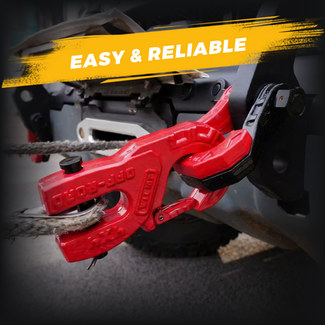 Trucktok 3/8" Forged Steel Winch Hook 44,000 lbs with Safety Latch TruckTok