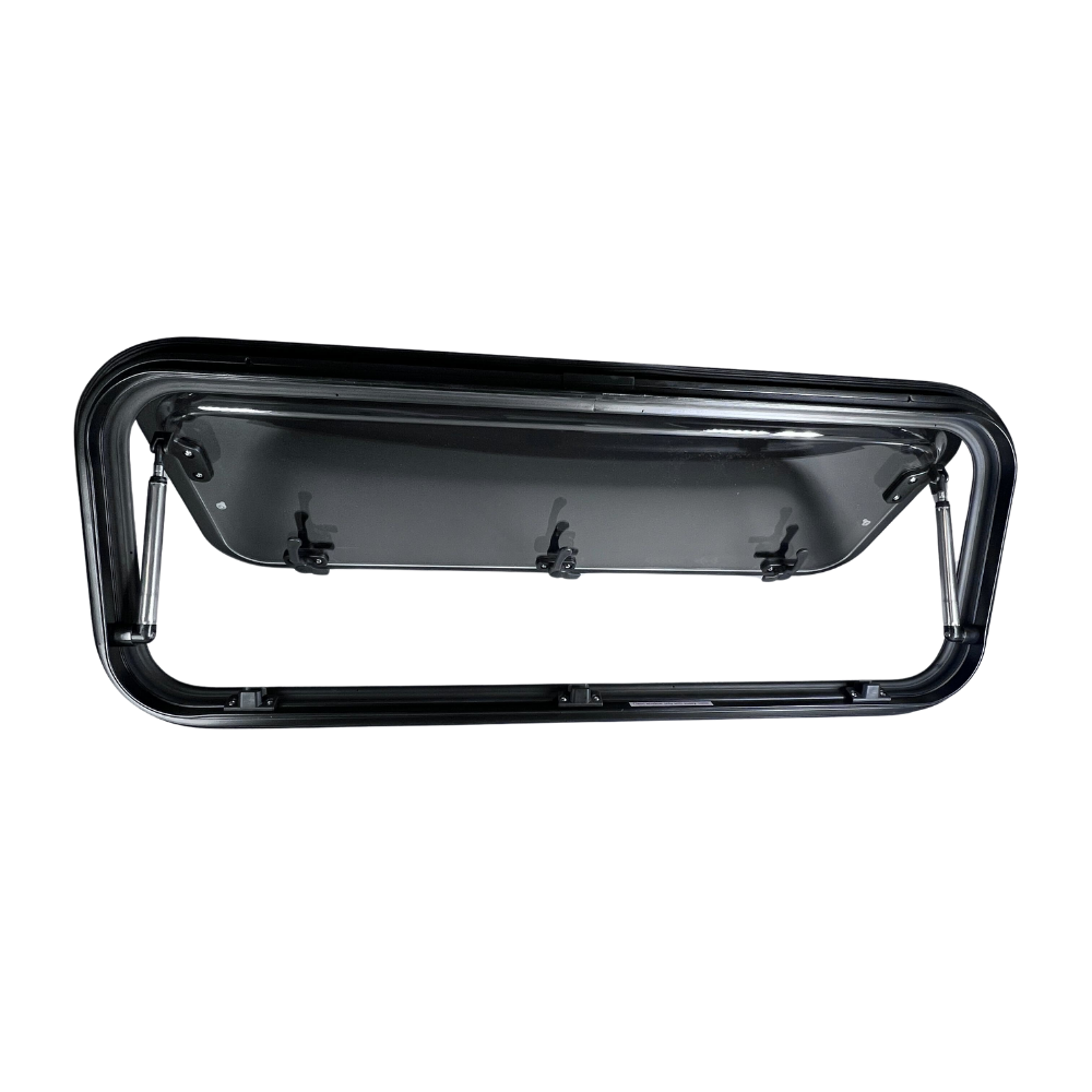 Acrylic Awning Window w/ Clamp Ring (Driver Side) for Sprinter Van Wideout S&B