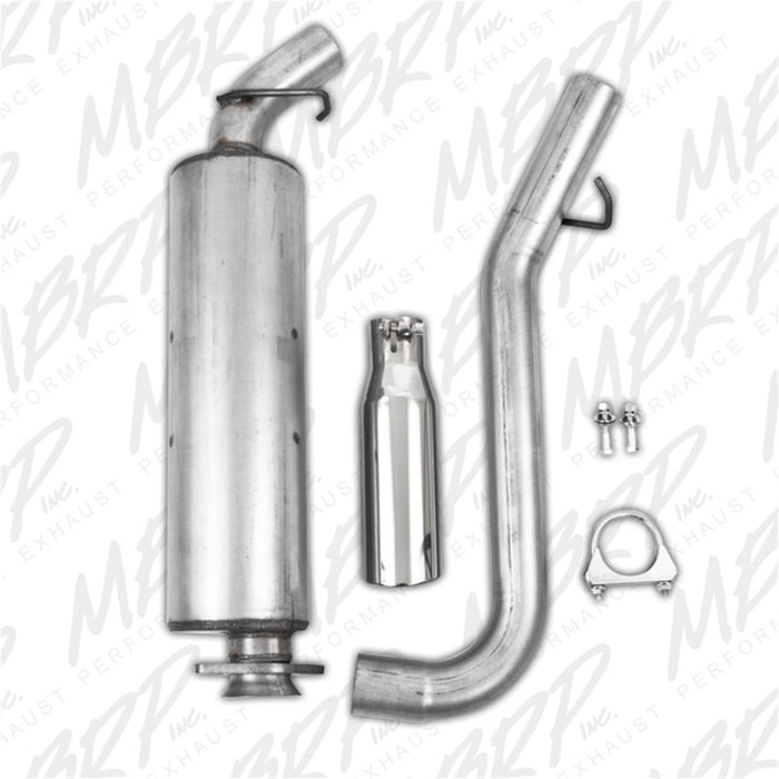 MBRP 2000-2006 Jeep Wrangler (JK) 4 cylindres en ligne 2,5 L 6 cylindres en ligne 4,0 L Cat Back Single Side