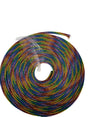 25 FT 3/8" RAINBOW WITH BLACK STRIPE PET EXPANDO SLEEVING BRAID AC/DC WIRE AND SUPPLY