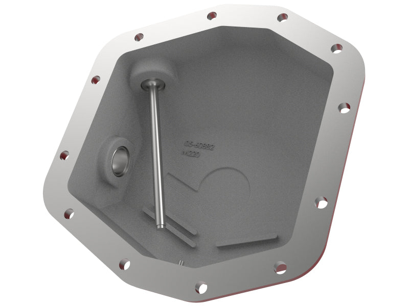 aFe 20-23 Jeep Gladiator JT (Dana M220) Pro Series Rear Differential Cover Red w/ Machined Fins