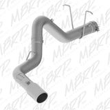 Système d'échappement simple face en aluminium avec filtre arrière de 4 pouces MBRP 11 Chev/GMC 2500/3500